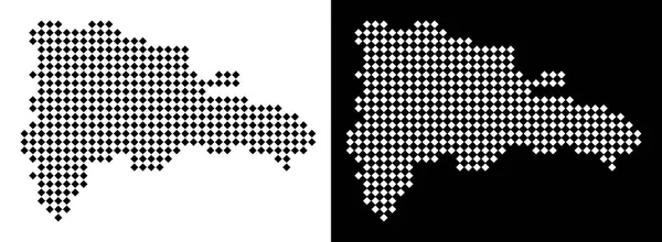 Piksel Dominik Cumhuriyeti haritası