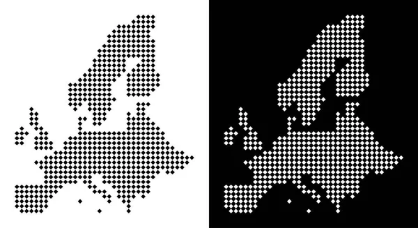 Carte de l'Union européenne pointillée — Image vectorielle