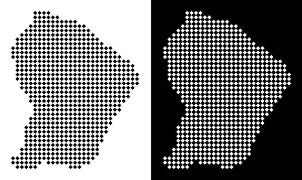 Piksel Fransız Guyanası Haritası