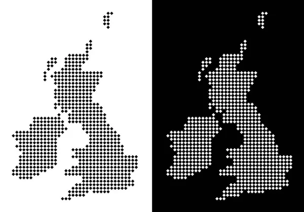 Büyük Britanya ve İrlanda harita nokta
