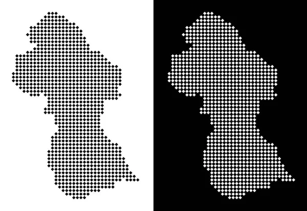 Noktalı Guyana Haritası