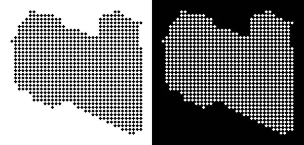 Noktalı Libya Haritası