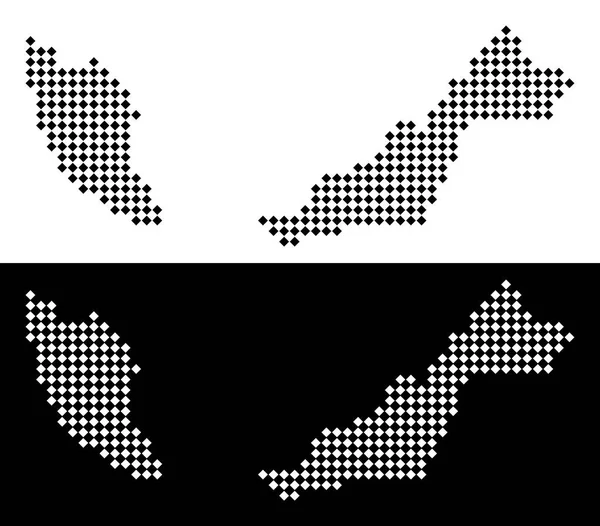 Noktalı Malezya Haritası