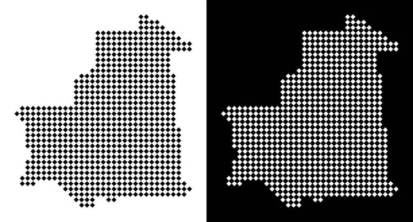 Piksel Moritanya Haritası