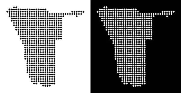 Piksel Namibya Haritası