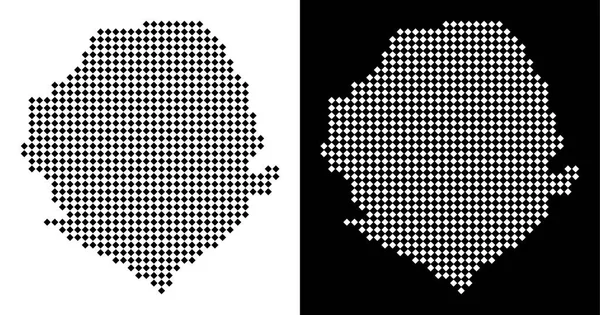 Piksel Sierra Leone Haritası