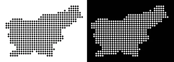 Piksel Slovenya harita