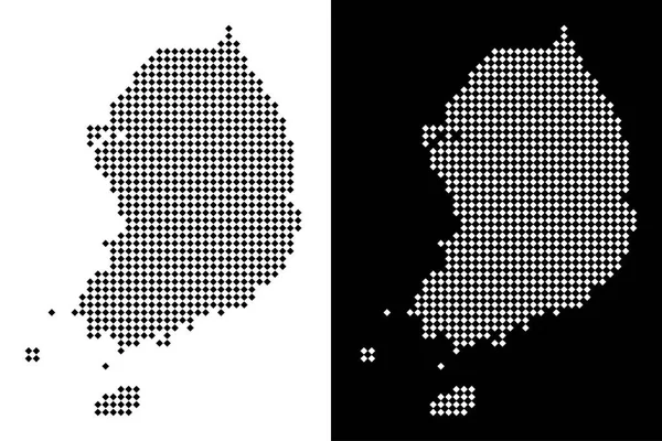 piksel Güney Kore Haritası