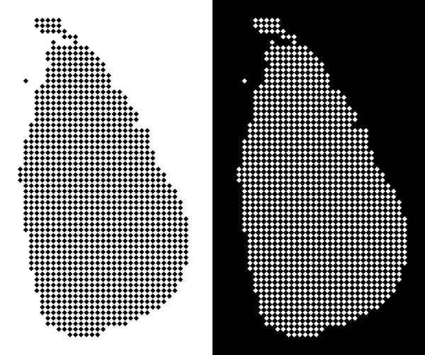 Piksel Sri Lanka ada Haritası