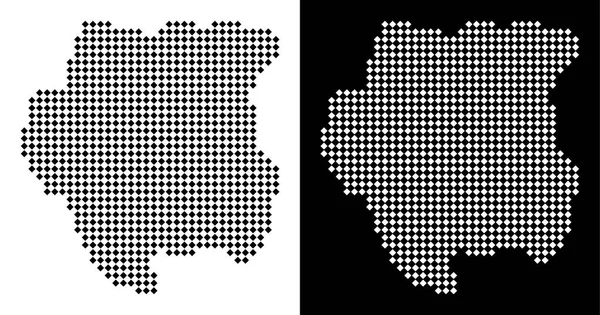 Noktalı Surinam Haritası