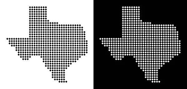 Noktalı Texas harita