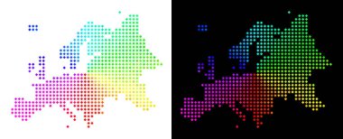 Spektrum Pixelated Avrupa Haritası
