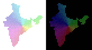 Spektrum Pixelated Hindistan harita