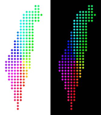 Renkli noktayı İsrail Haritası