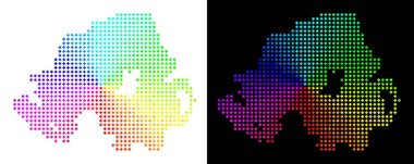 Kuzey İrlanda harita noktalı spektrum