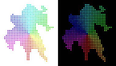 Spektral nokta Mora Yarımadası Haritası