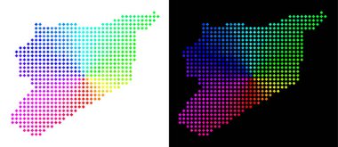 Renkli noktayı Suriye Haritası