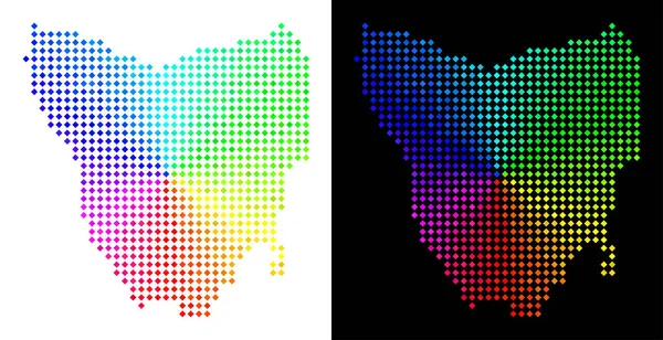 Spektrum nokta Tazmanya Adası Haritası