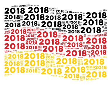 Alman bayrağı kolaj 2018 yıl metinlerin sallayarak