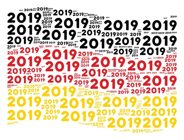 Alman bayrağı desen 2019 yıl metinlerin sallayarak