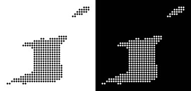 Piksel Trinidad ve Tobago Haritası