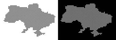 Crimea noktalı Ukrayna Haritası