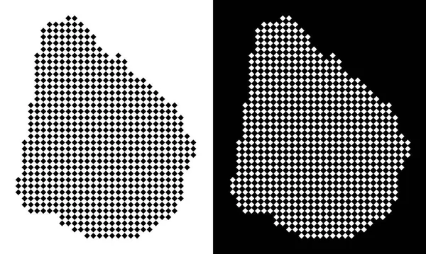 Piksel Uruguay Haritası