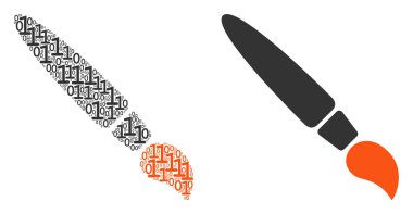 Fırça kolaj ikili basamak