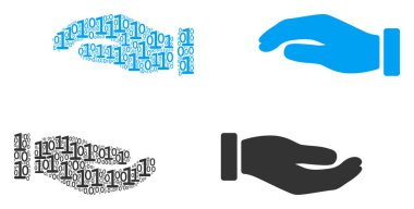 Bakım el kompozisyon ikili basamak