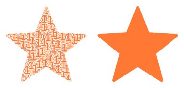 Havai fişek yıldız mozaik ikili basamak