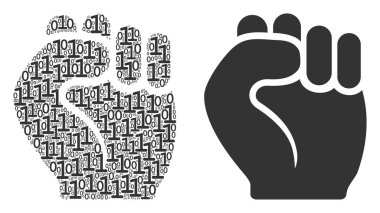 Yumruk kompozisyon ikili basamak