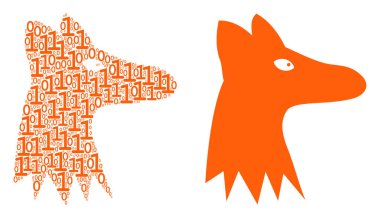 Fox kolaj ikili basamak baş