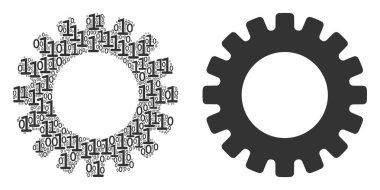 Dişli mozaik ikili basamak