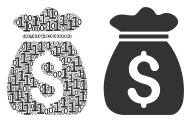 Para çantası kompozisyon ikili basamak