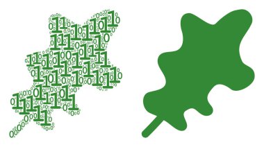 Meşe yaprağı kolaj ikili basamak