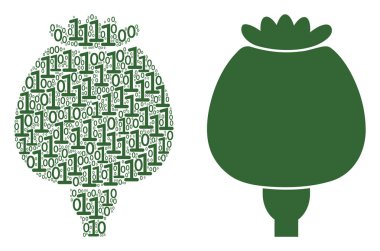 Haşhaş mozaik ikili basamak