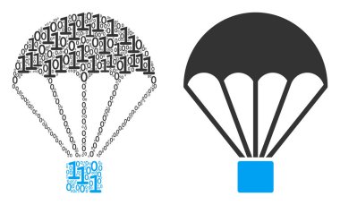 Paraşüt mozaik ikili basamak