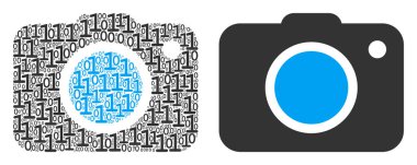 Fotoğraf kamera kolaj ikili basamak