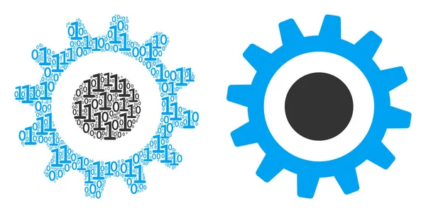 Karikatür mozaik ikili basamak