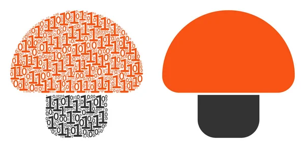 İkili basamak mantar kompozisyon