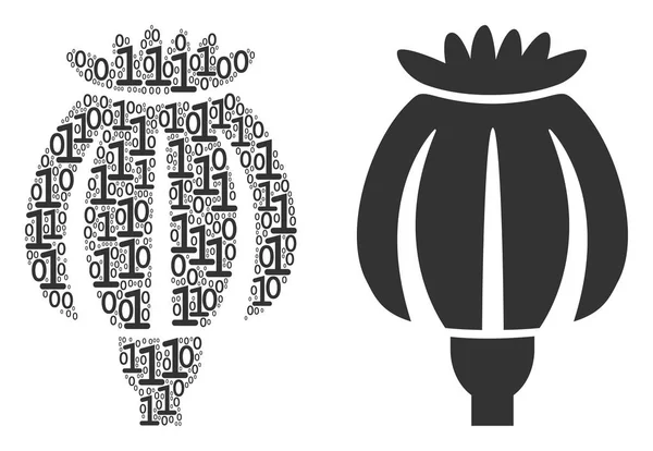 Haşhaş mozaik ikili basamak