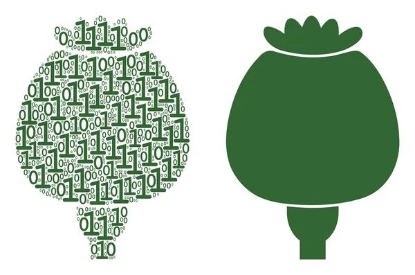 Haşhaş mozaik ikili basamak