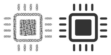 İşlemci mozaik ikili basamak