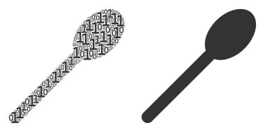 Kaşık kolaj ikili basamak