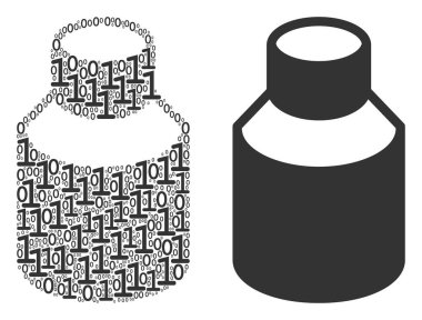 Şişe kompozisyon ikili basamak