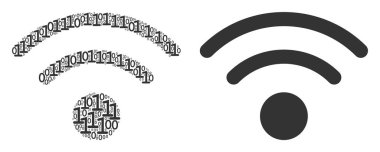 Wi-Fi mozaik ikili basamak