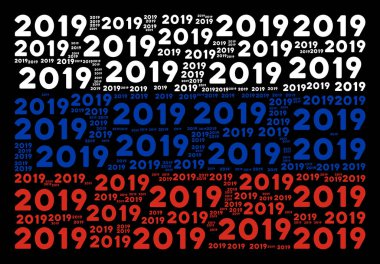 Rus bayrağı kolaj 2019 yıl metinlerin