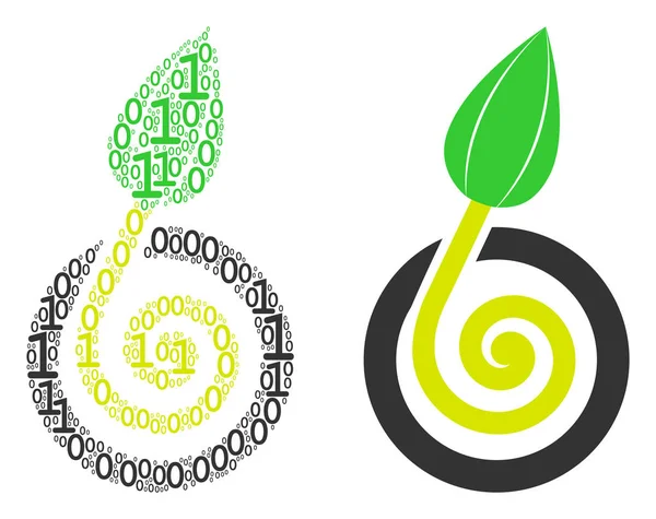 Tohum mozaik ikili basamak filiz