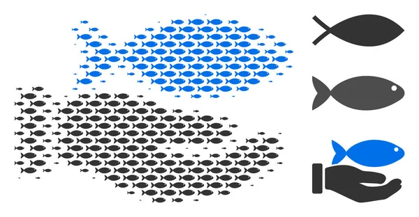 Balık yarı ton el teklif balık mozaik