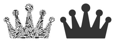 Taç mozaik onarım araçları